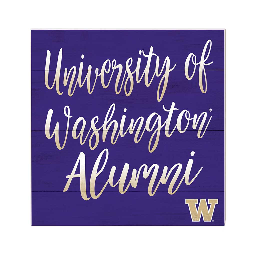 10x10 Team Alumni Sign University of Washington