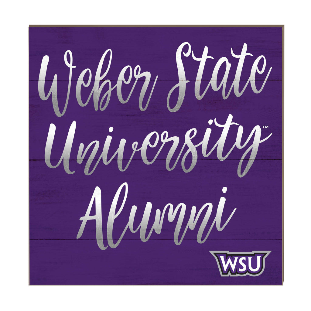 10x10 Team Alumni Sign Weber State Wildcats