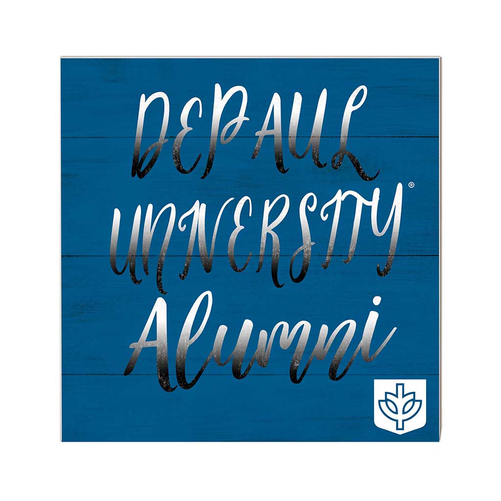 10x10 Team Alumni Sign DePaul Blue Demons