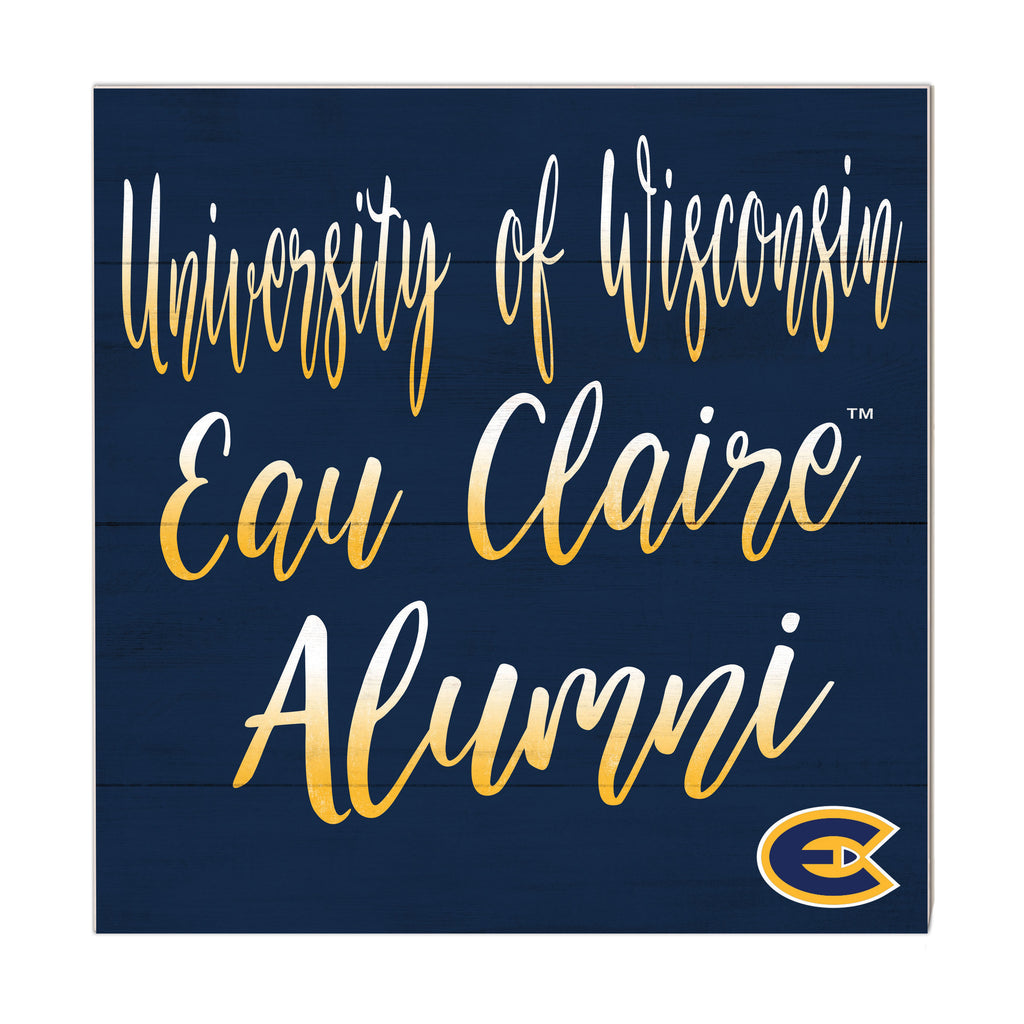 10x10 Team Alumni Sign Eau Claire University Blugolds