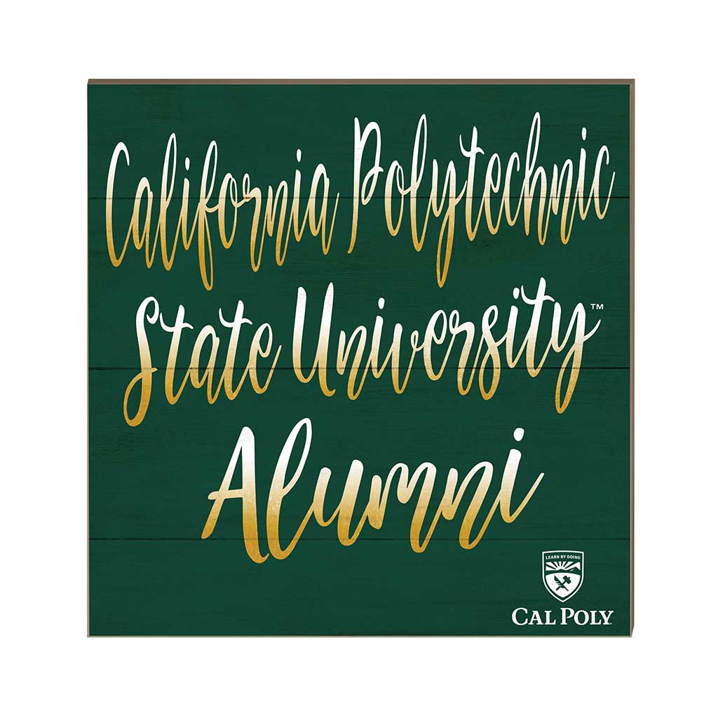 10x10 Team Alumni Sign California Polytechnic State Mustangs