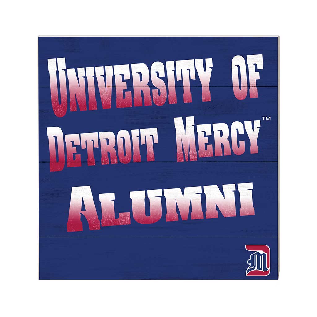 10x10 Team Alumni Sign Detroit Mercy Titans