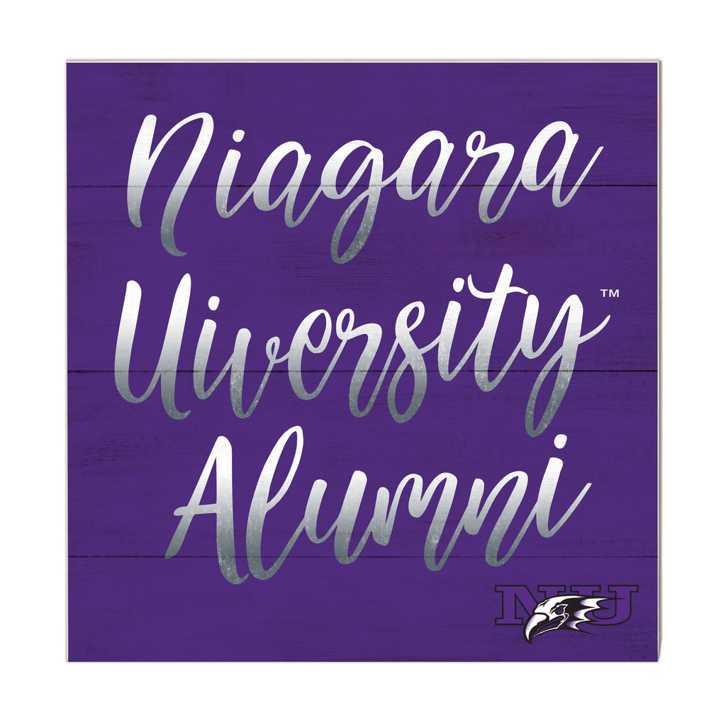 10x10 Team Alumni Sign Niagara University Purple Eagles
