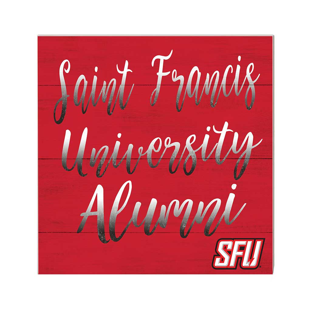 10x10 Team Alumni Sign Saint Francis Red Flash