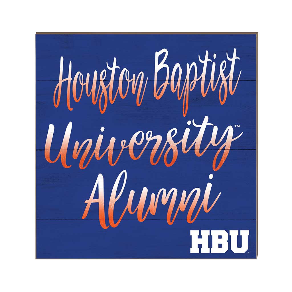 10x10 Team Alumni Sign Houston Christian Huskies