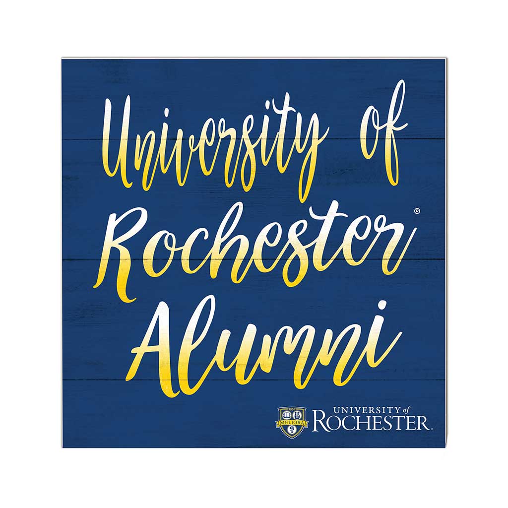 10x10 Team Alumni Sign University of Rochester Yellowjacket