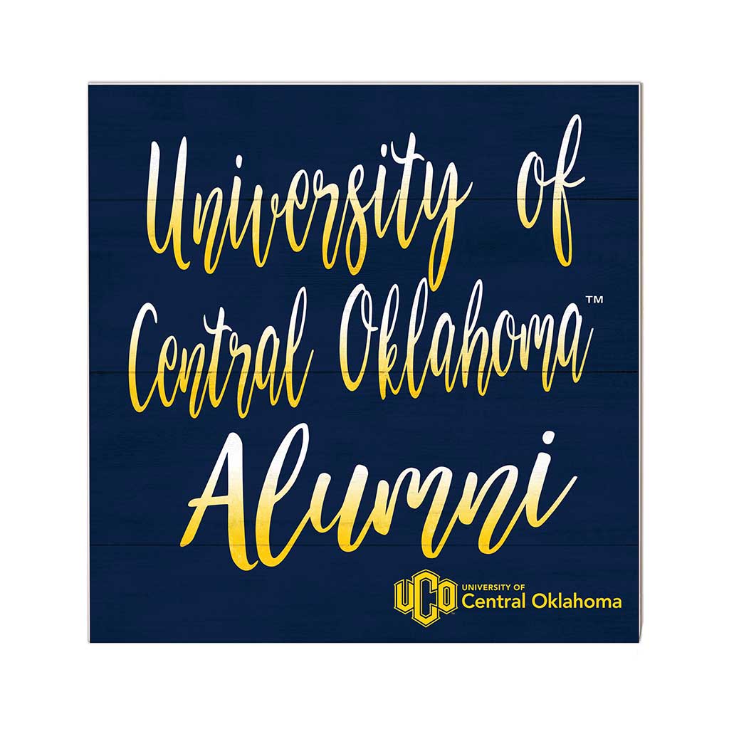 10x10 Team Alumni Sign Central Oklahoma BRONCHOS