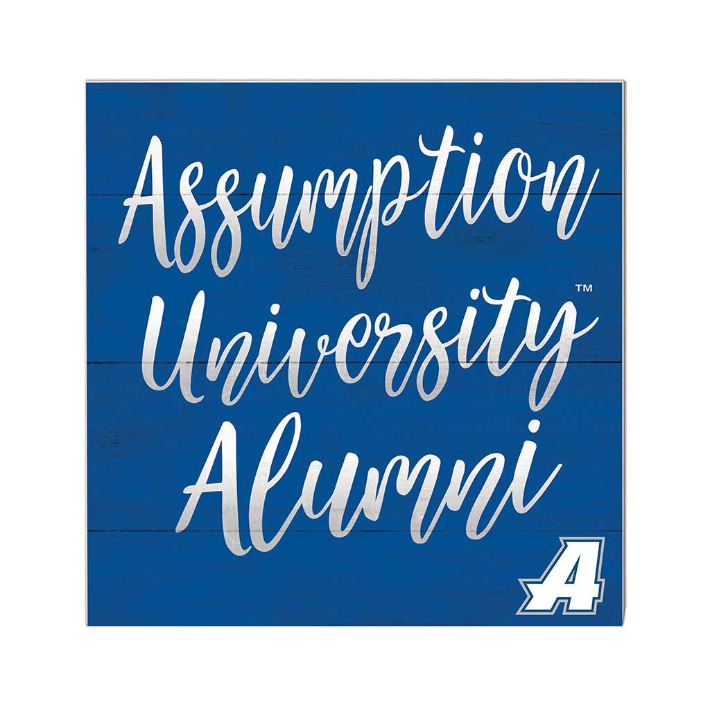 10x10 Team Alumni Sign Assumption College GREYHOUNDS