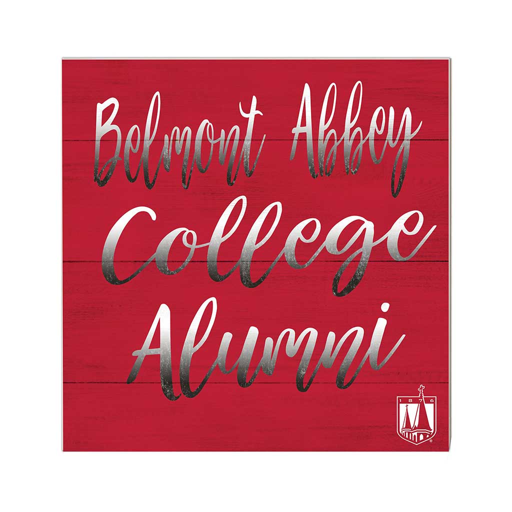 10x10 Team Alumni Sign Belmont Abbey College CRUSADERS