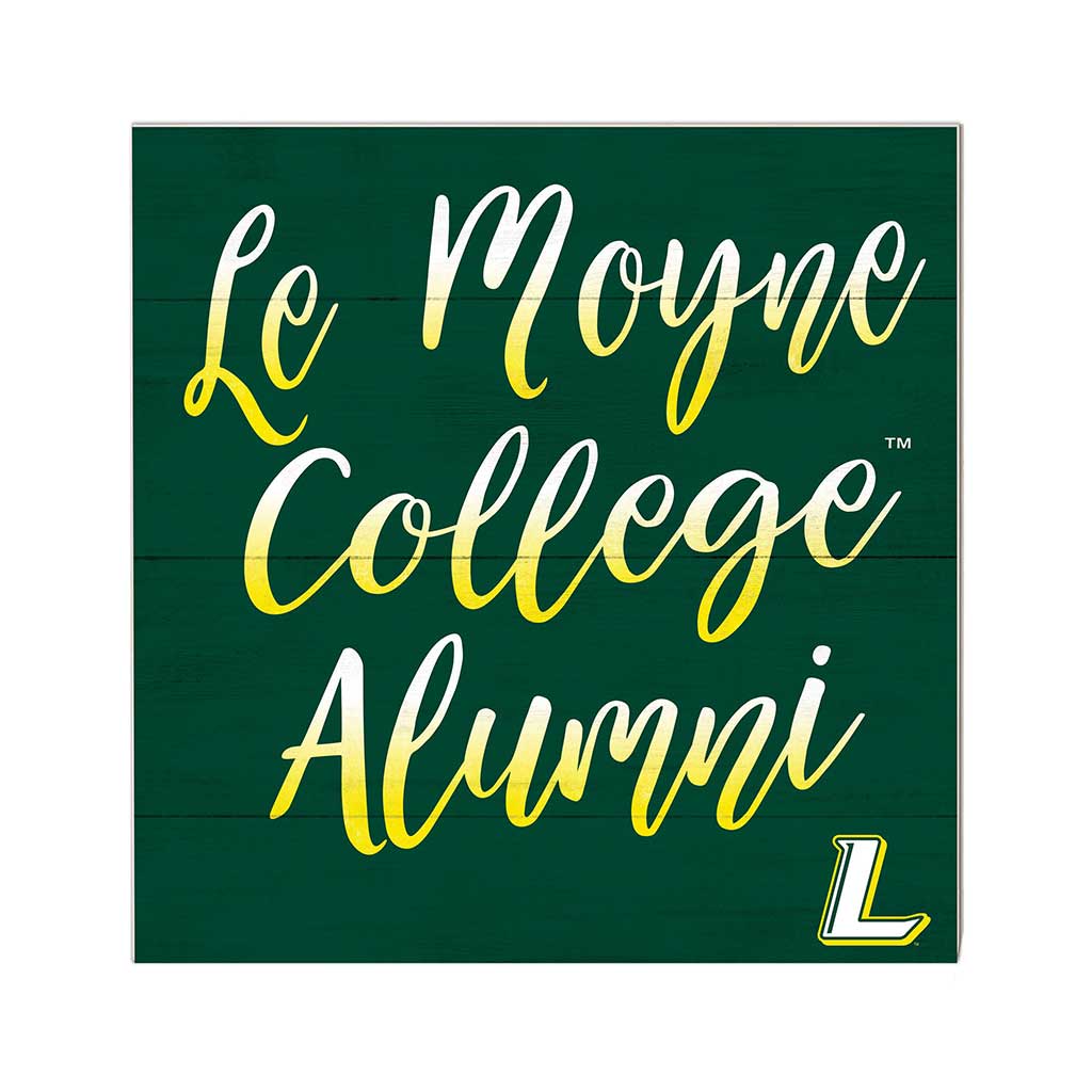 10x10 Team Alumni Sign Le Moyne College DOLPHINS