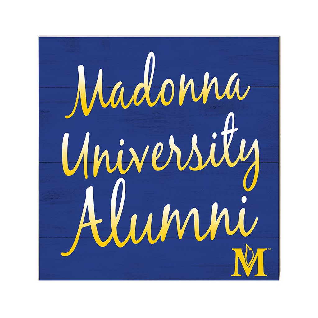 10x10 Team Alumni Sign Madonna University CRUSADERS