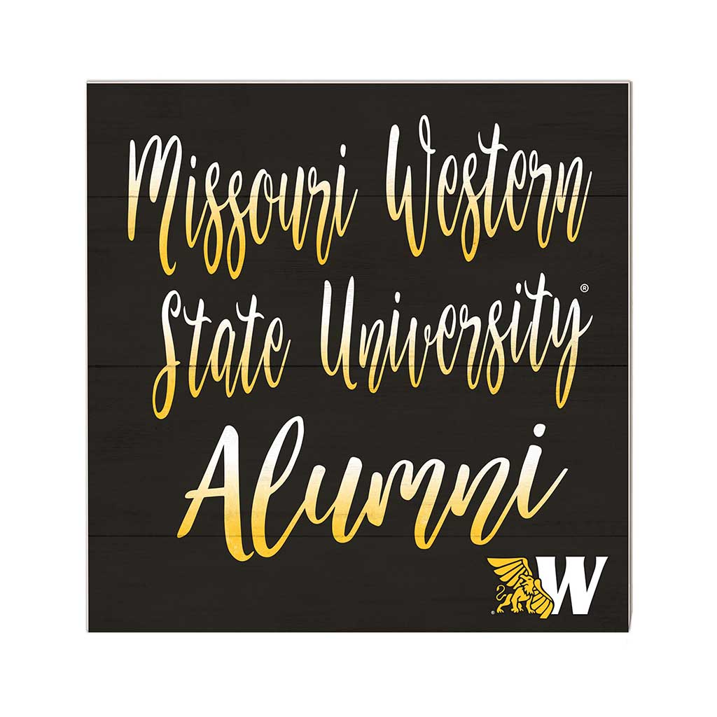 10x10 Team Alumni Sign Missouri Western State University Griffons