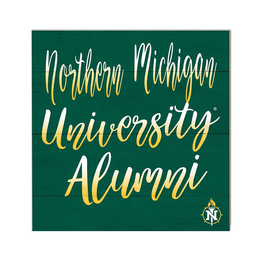 10x10 Team Alumni Sign Northern Michigan University Wildcats
