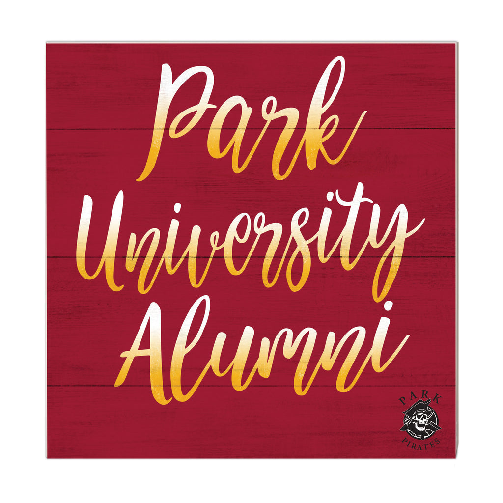 10x10 Team Alumni Sign Park University Pirates