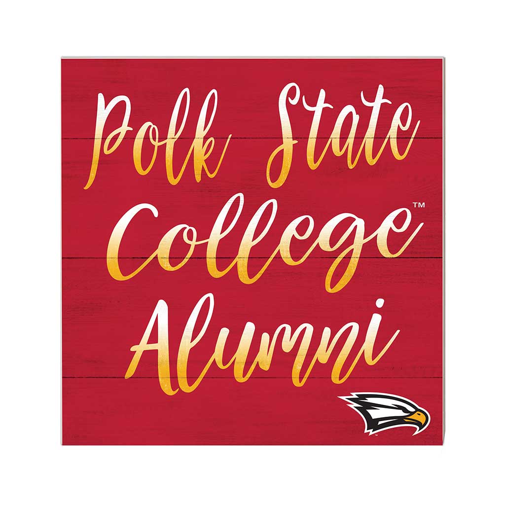 10x10 Team Alumni Sign Polk State College Eagles
