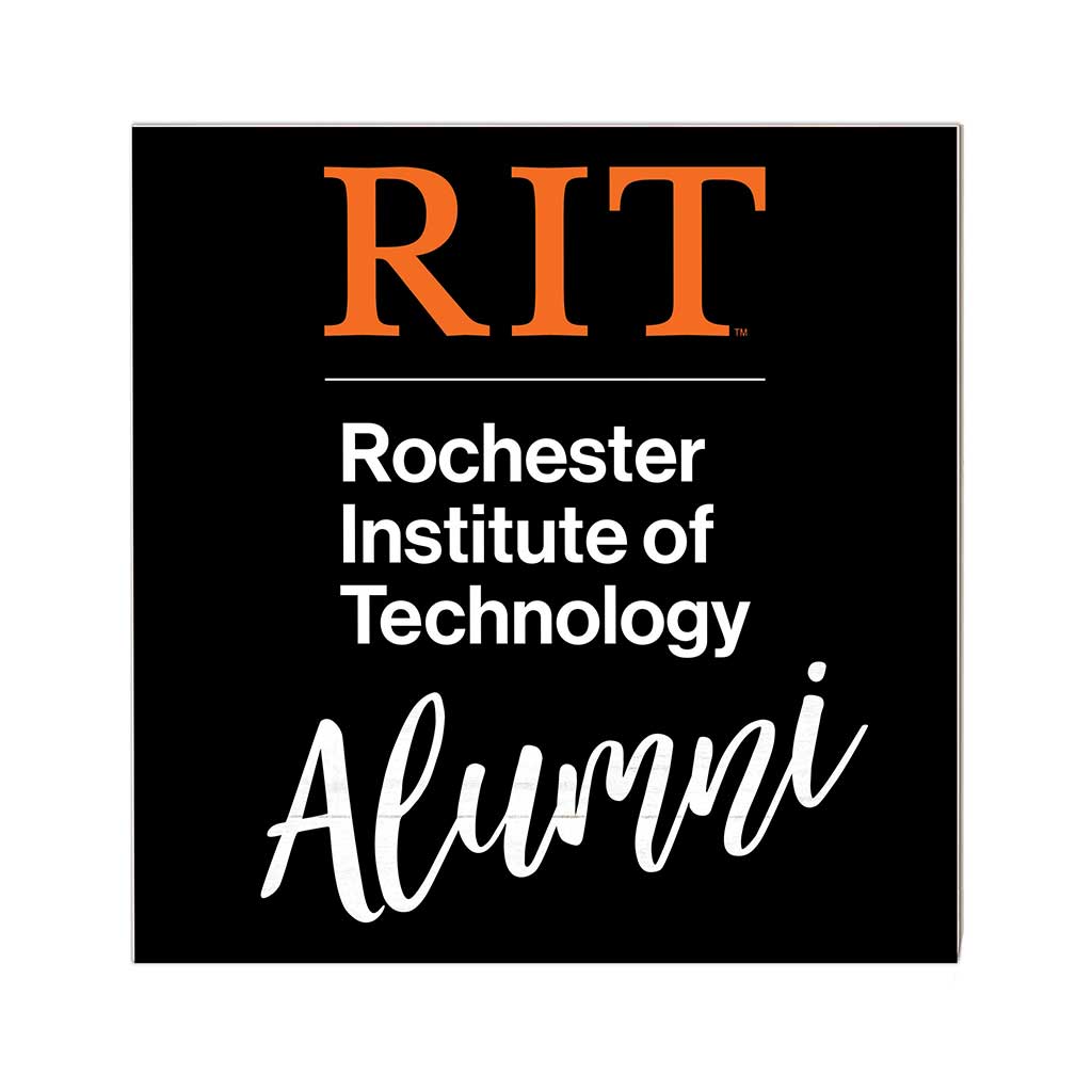 10x10 Team Alumni Sign Rochester Institute of Technology Tigers