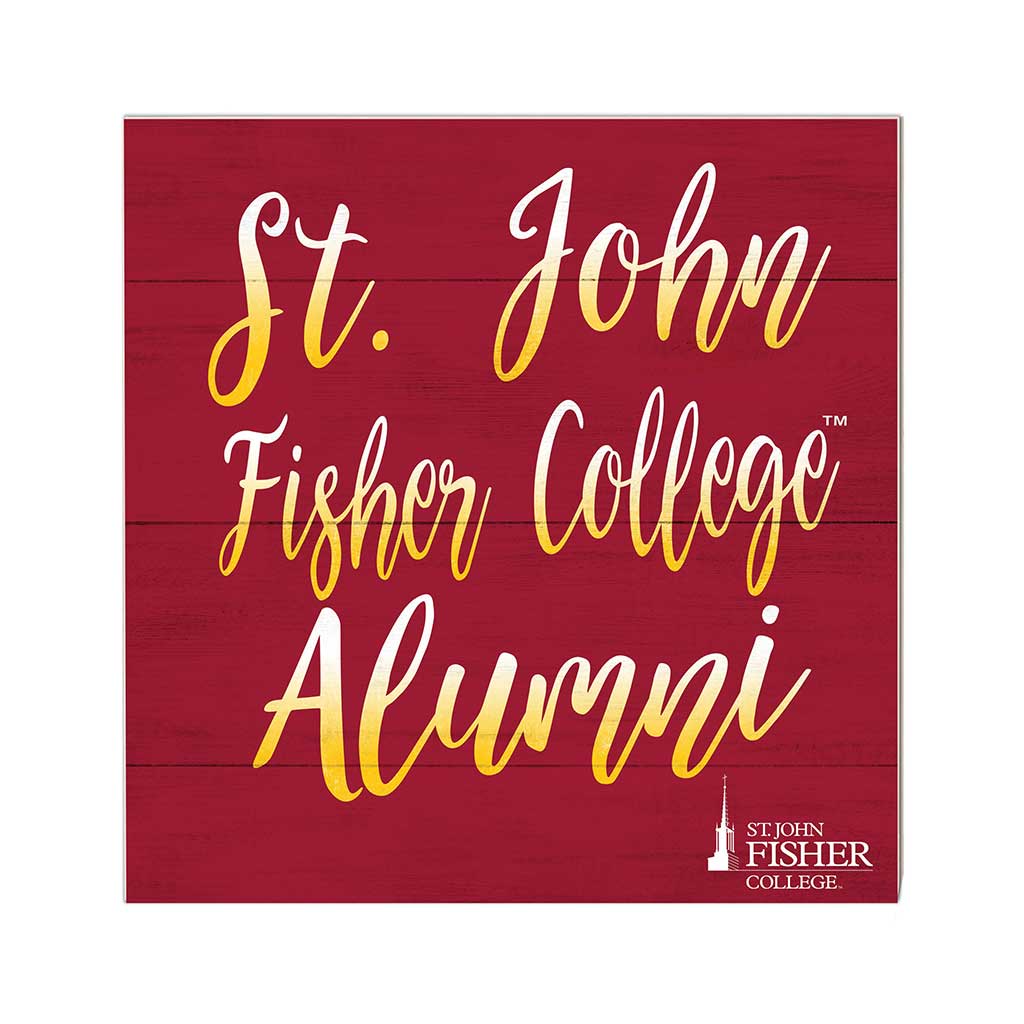 10x10 Team Alumni Sign St. John Fisher College Cardinals