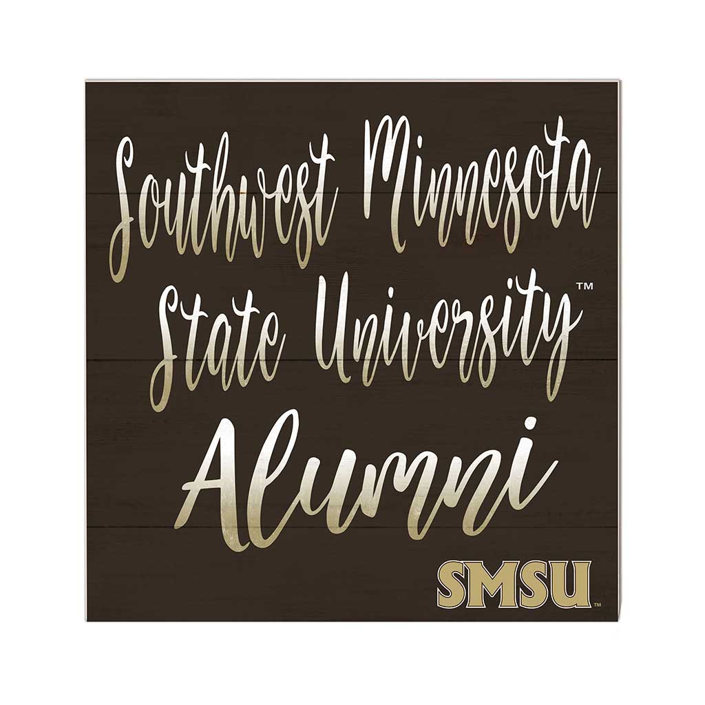10x10 Team Alumni Sign Southwest Minnesota State University Mustangs