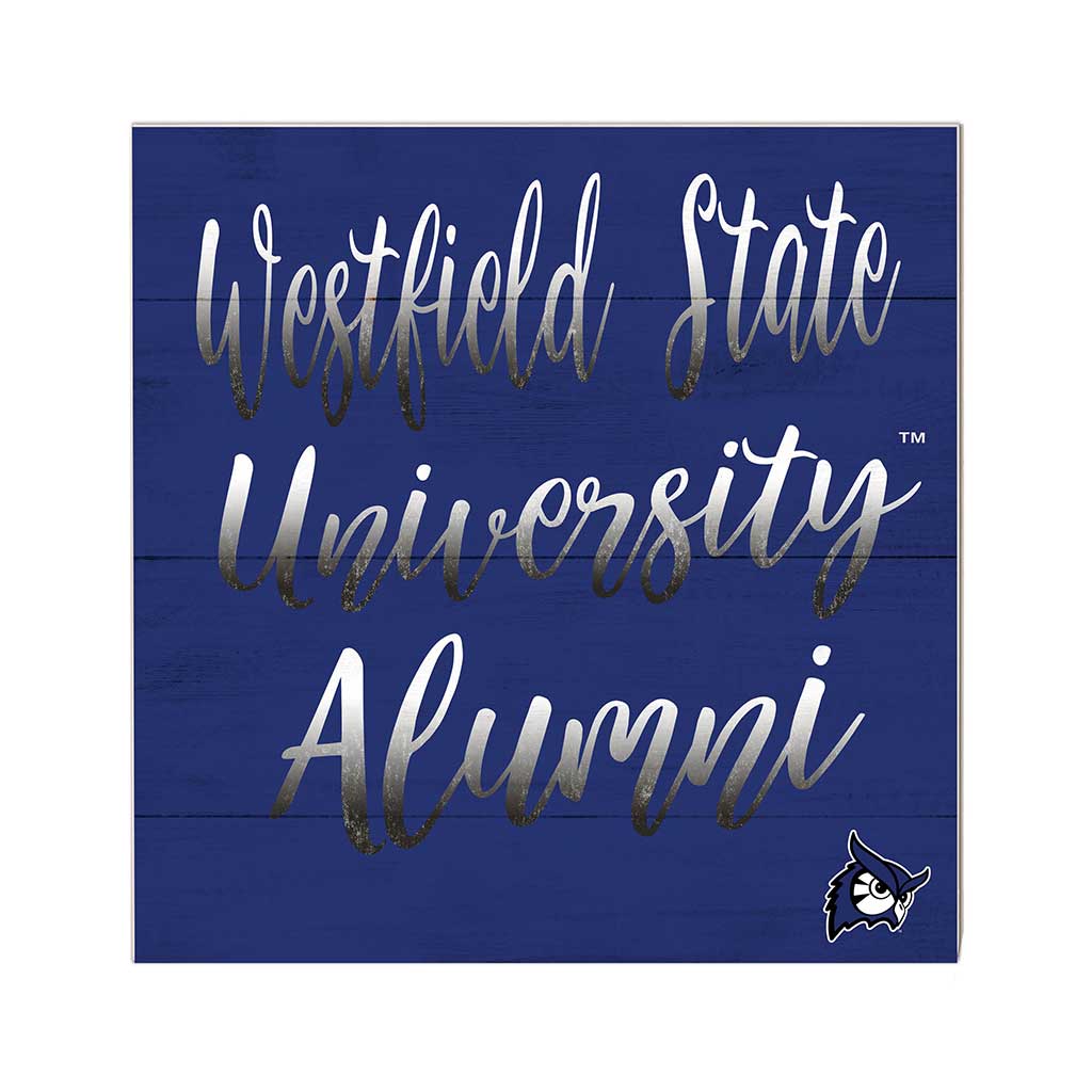 10x10 Team Alumni Sign Westfield State University Owls