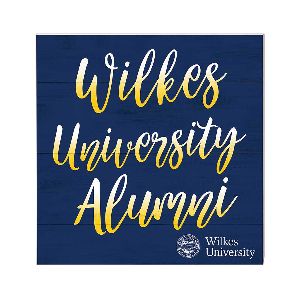 10x10 Team Alumni Sign Wilkes University Colonels