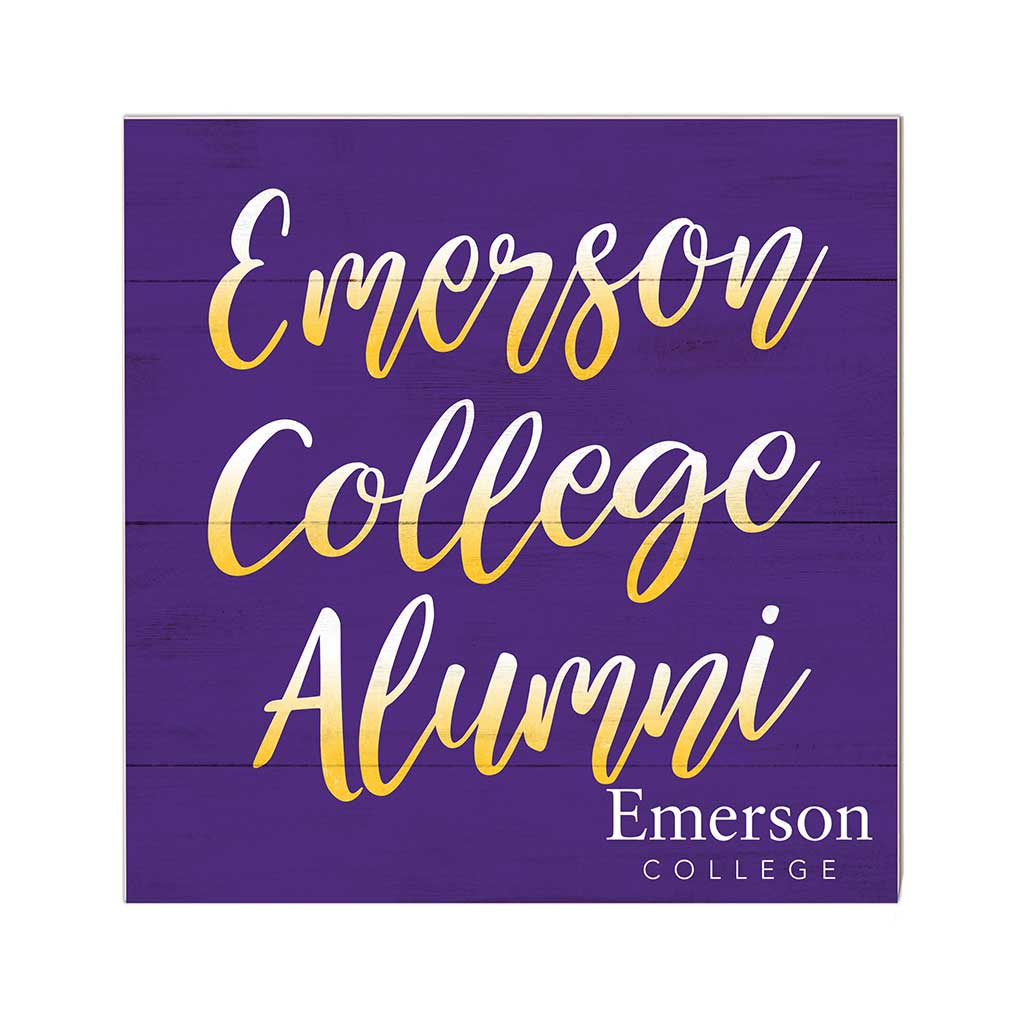 10x10 Team Alumni Sign Emerson College Lions
