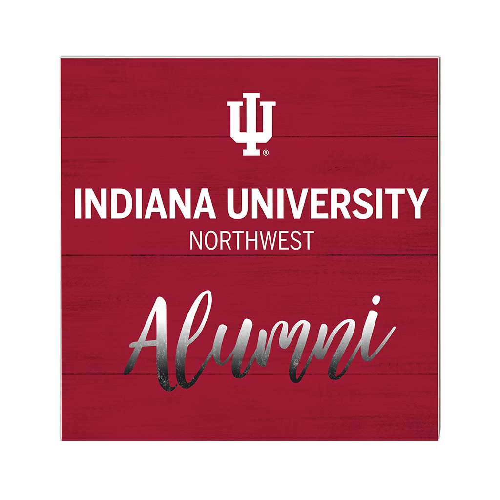 10x10 Team Alumni Sign Indiana University Northwest Redhawks