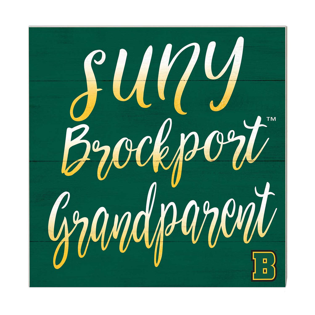 10x10 Team Grandparents Sign College at SUNY Brockport Golden Eagles