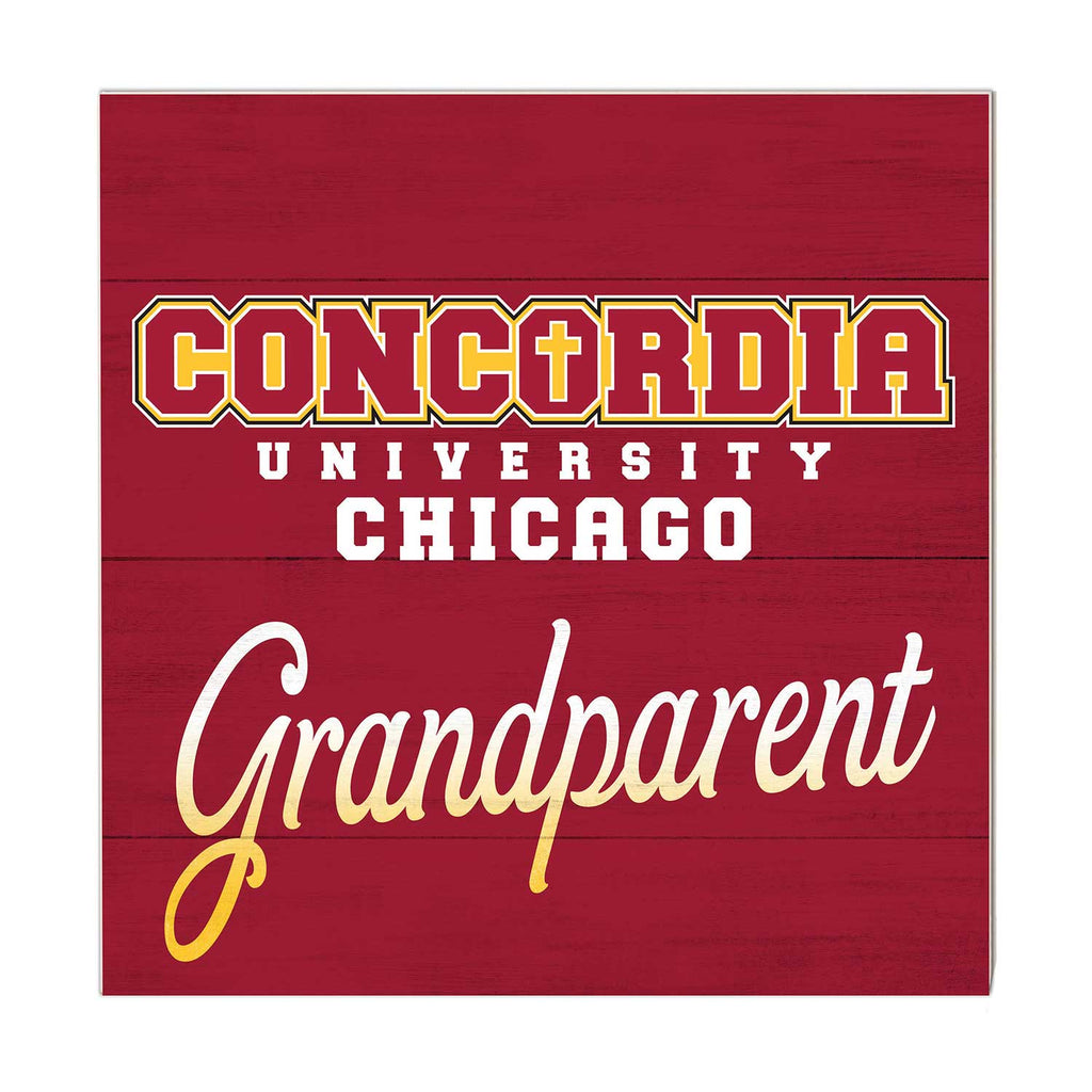 10x10 Team Grandparents Sign Concordia University - Chicago Cougars