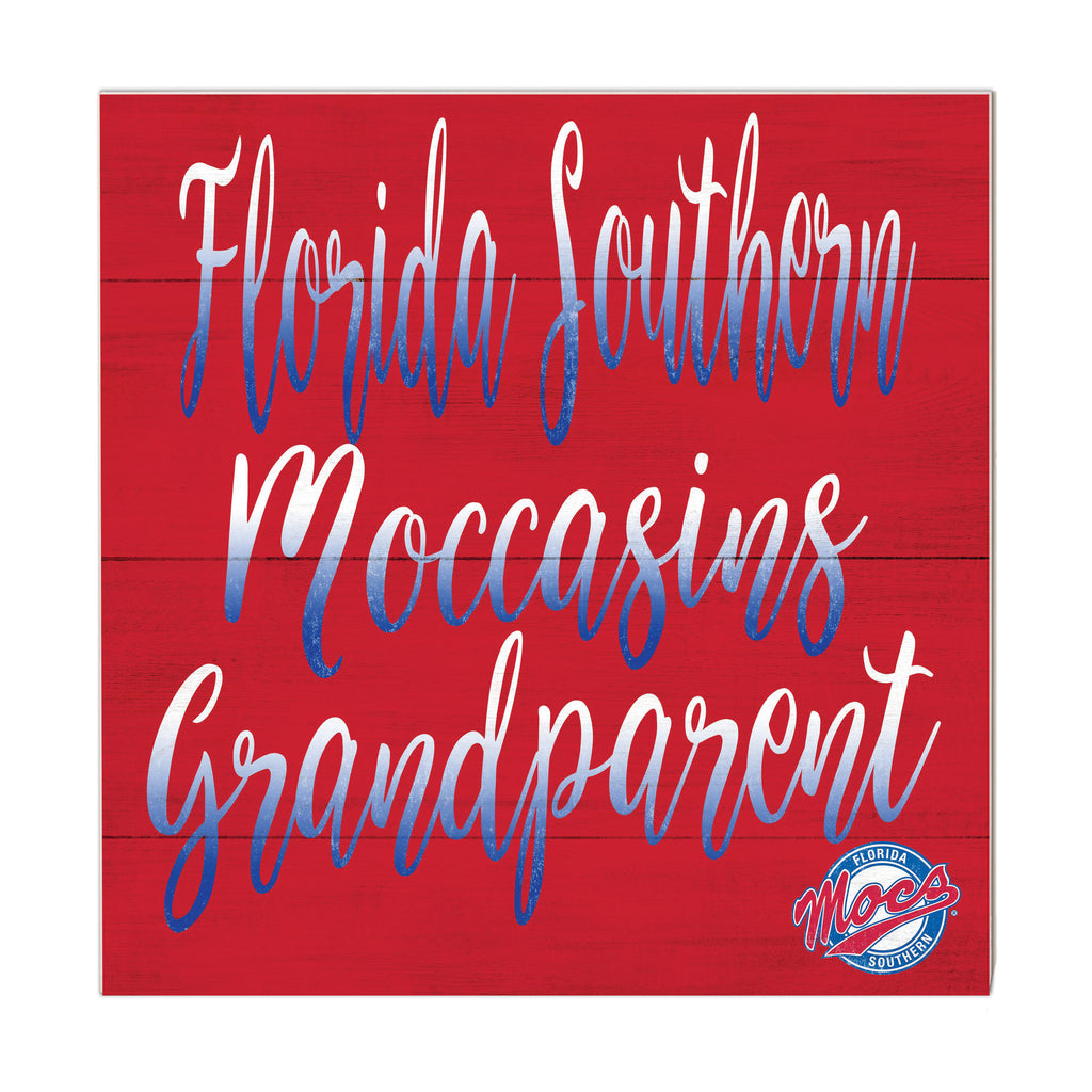 10x10 Team Grandparents Sign Florida Southern College Moccasins