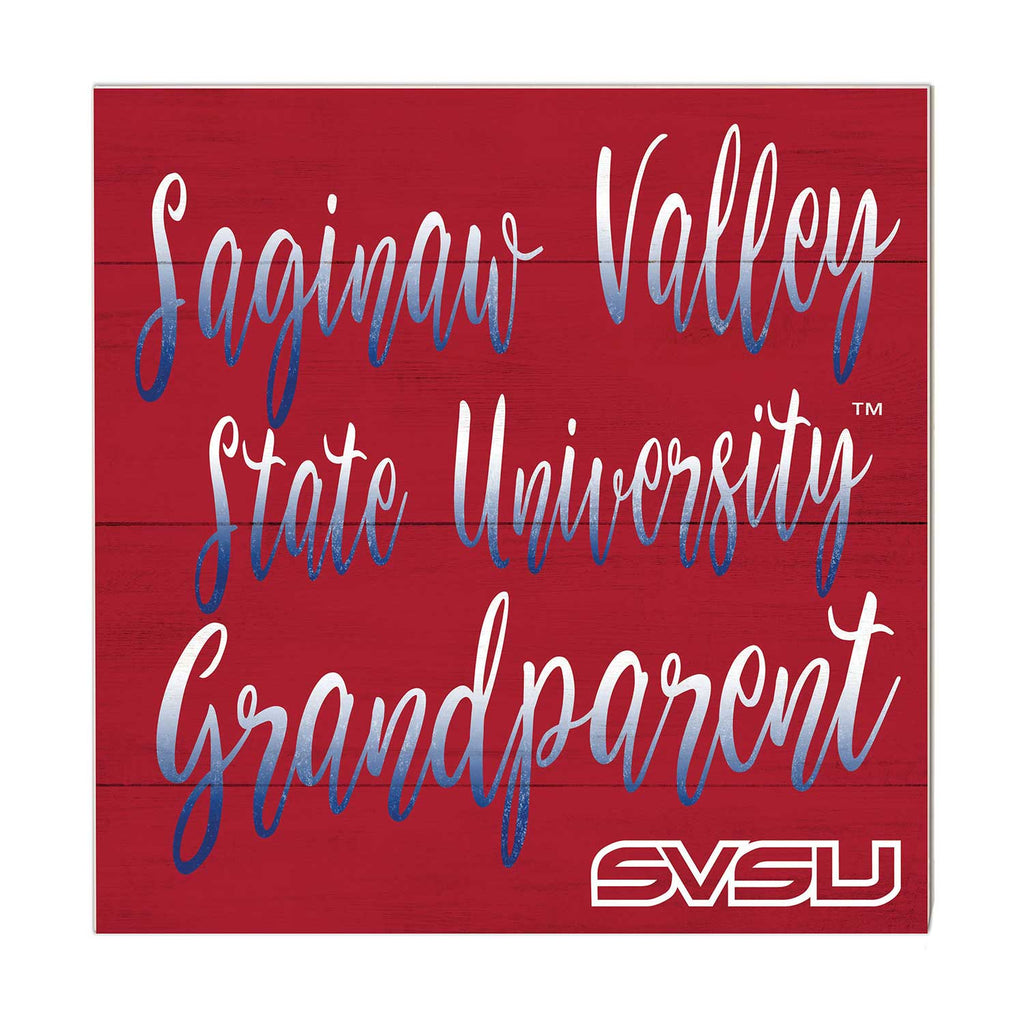 10x10 Team Grandparents Sign Saginaw Valley State University Cardinals