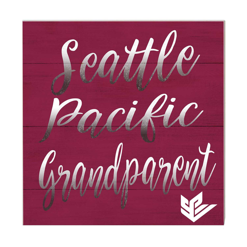 10x10 Team Grandparents Sign Seattle Pacific University Falcons