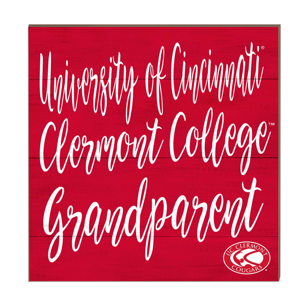 10x10 Team Grandparents Sign University of Cincinnati Clermont Cougars