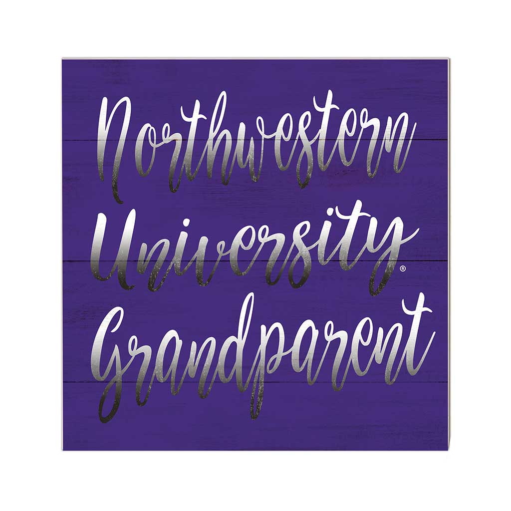 10x10 Team Grandparents Sign Northwestern University - Chicago Wildcats