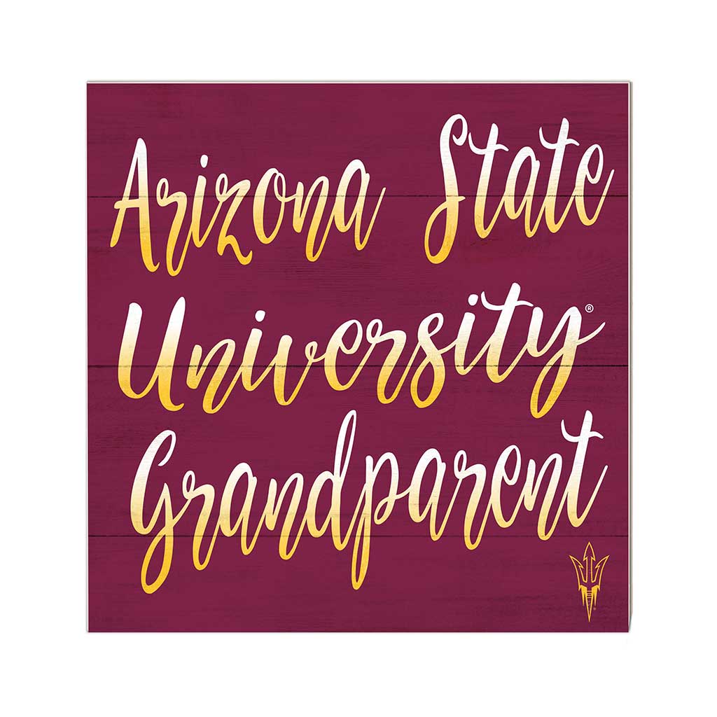 10x10 Team Grandparents Sign Arizona State Sun Devils