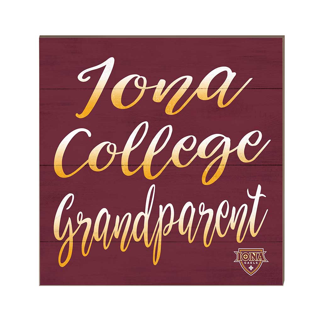 10x10 Team Grandparents Sign Lona College Gaels