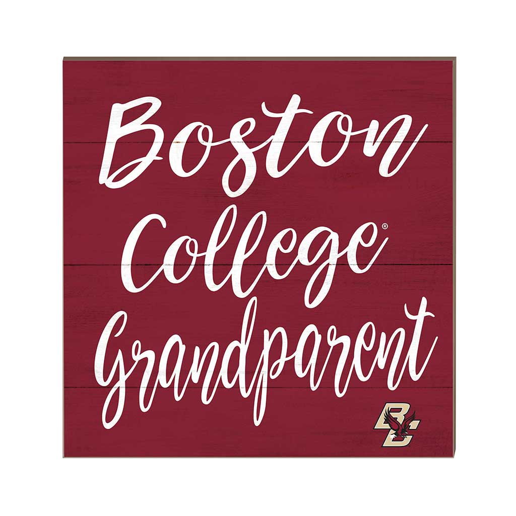 10x10 Team Grandparents Sign Boston College Eagles