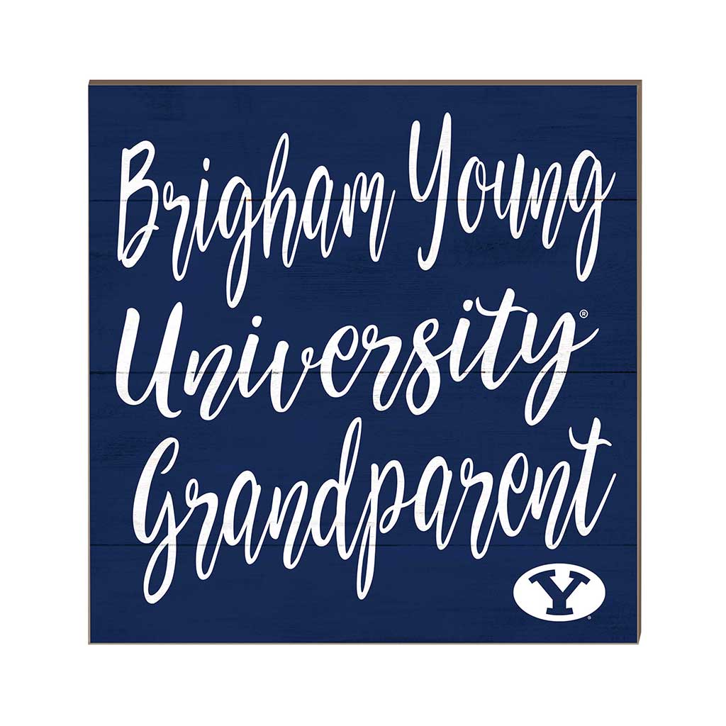 10x10 Team Grandparents Sign Brigham Young Cougars