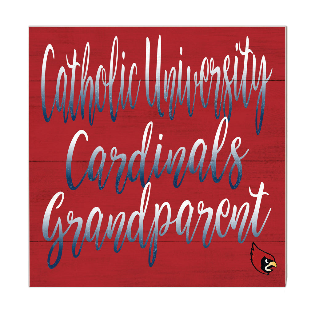 10x10 Team Grandparents Sign Catholic University Cardinals