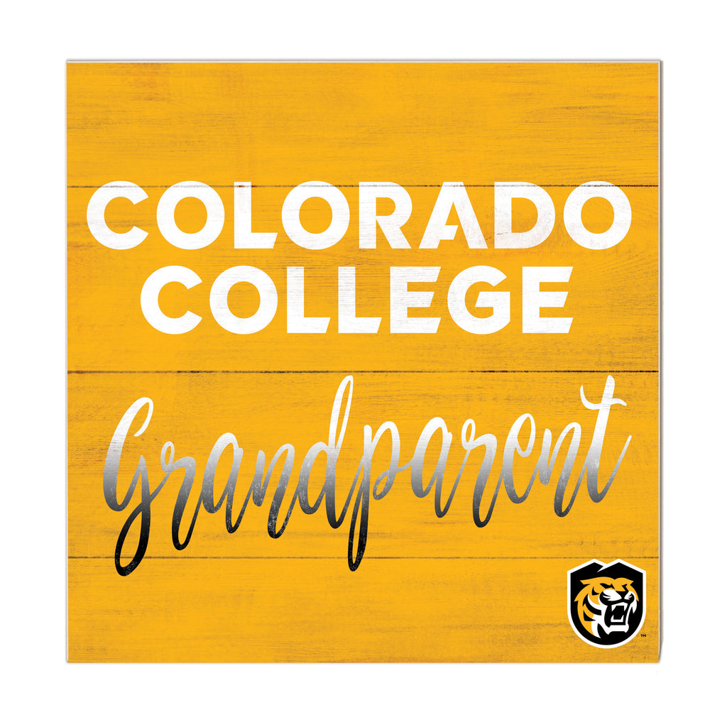 10x10 Team Grandparents Sign Colorado College Tigers