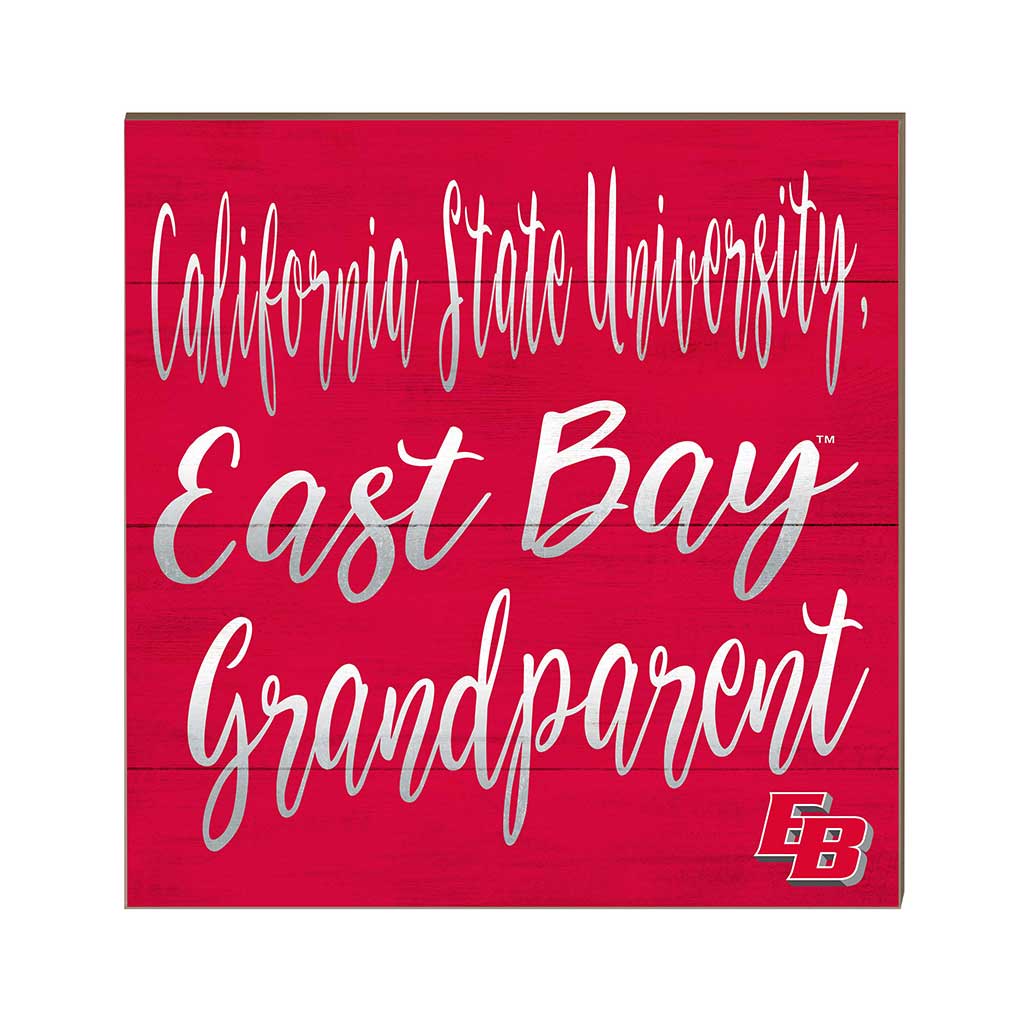 10x10 Team Grandparents Sign California State East Bay Pioneers