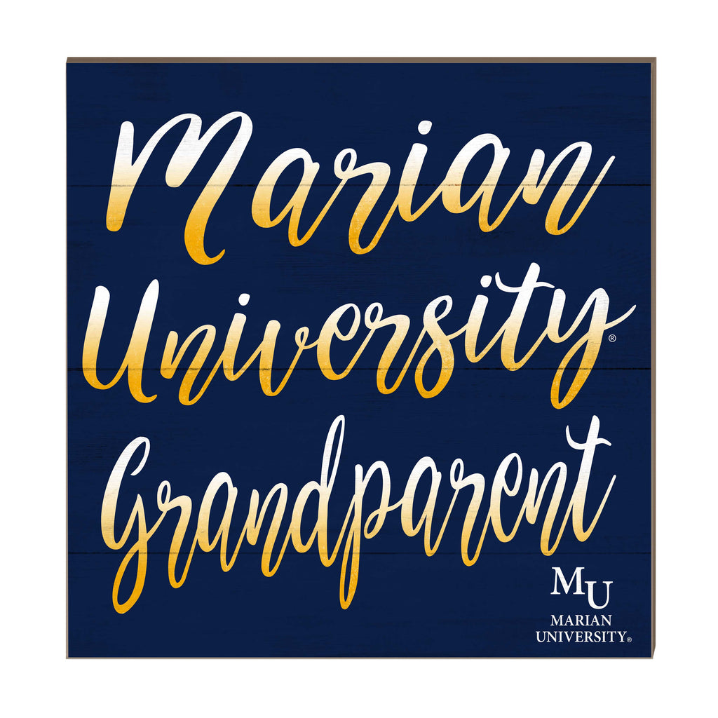 10x10 Team Grandparents Sign Marian University Knights