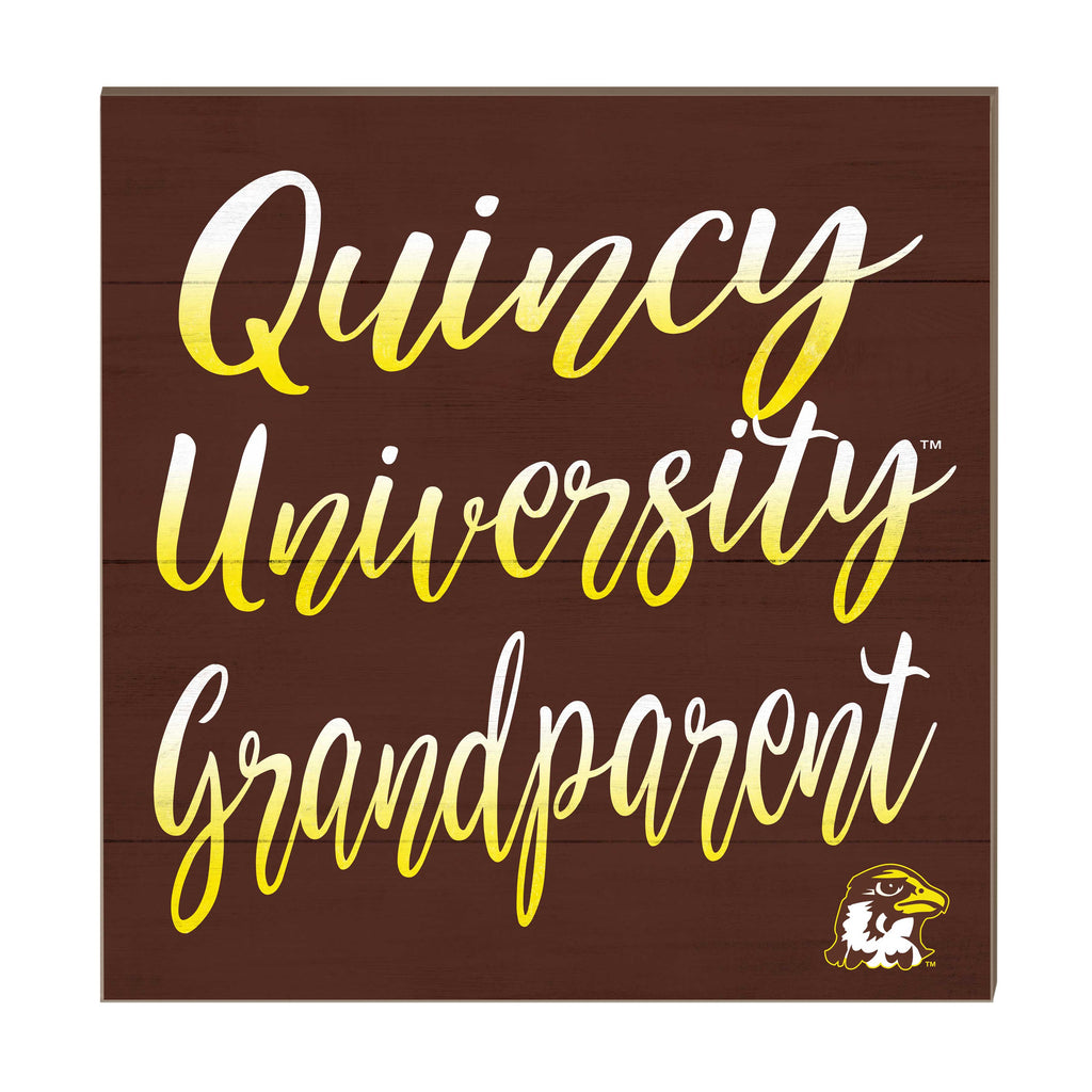 10x10 Team Grandparents Sign Quincy University Hawks