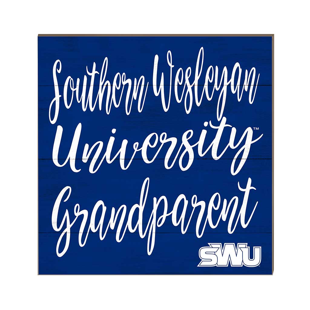 10x10 Team Grandparents Sign Southern Wesleyan Warriors