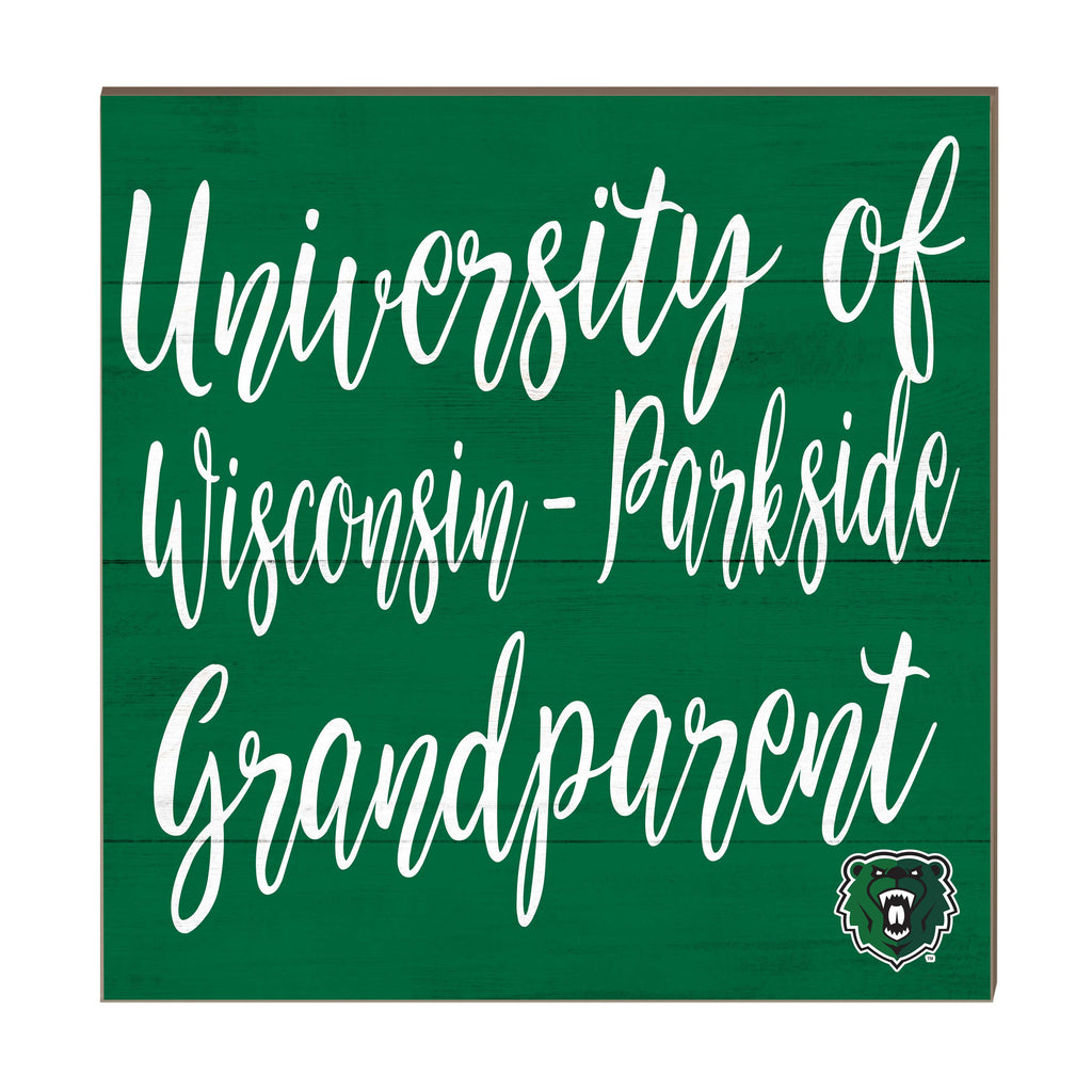 10x10 Team Grandparents Sign University of Wisconsin Parkside Rangers