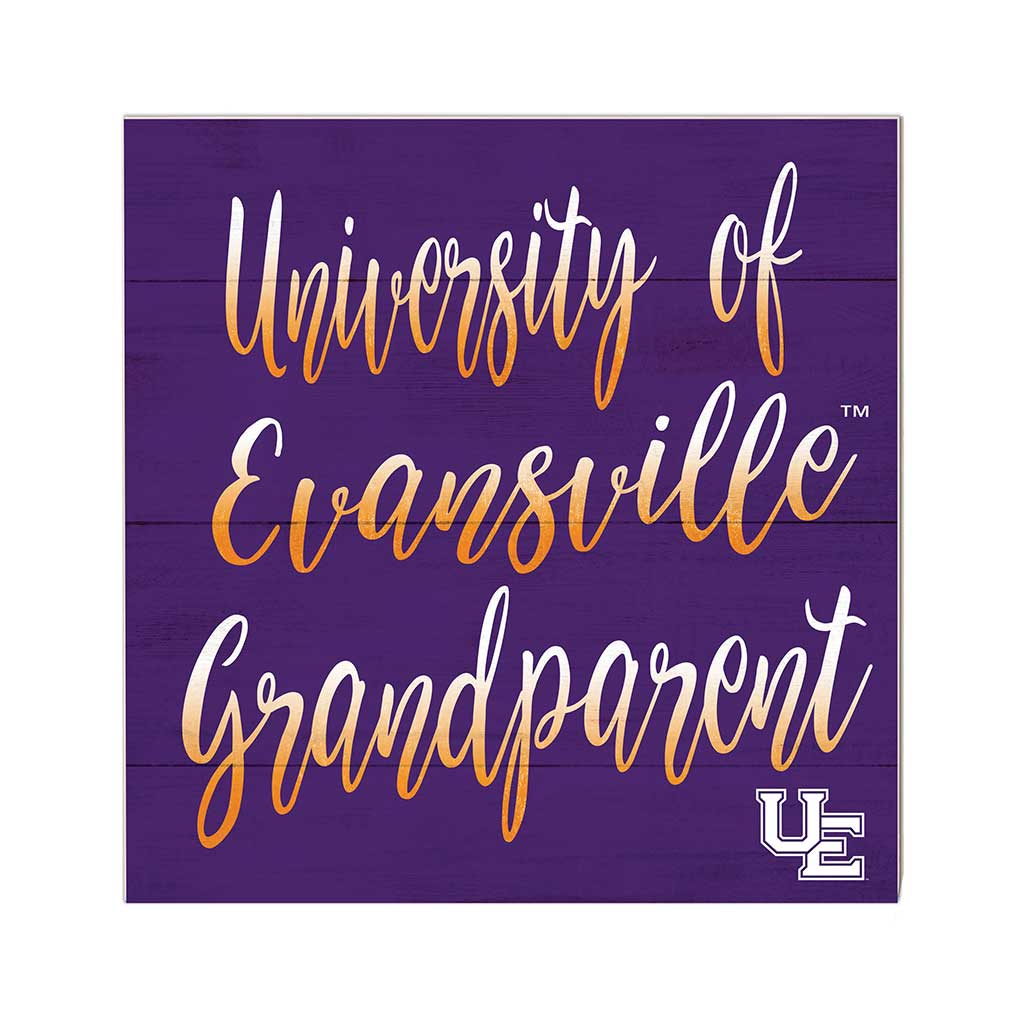 10x10 Team Grandparents Sign Evansville Purple Aces