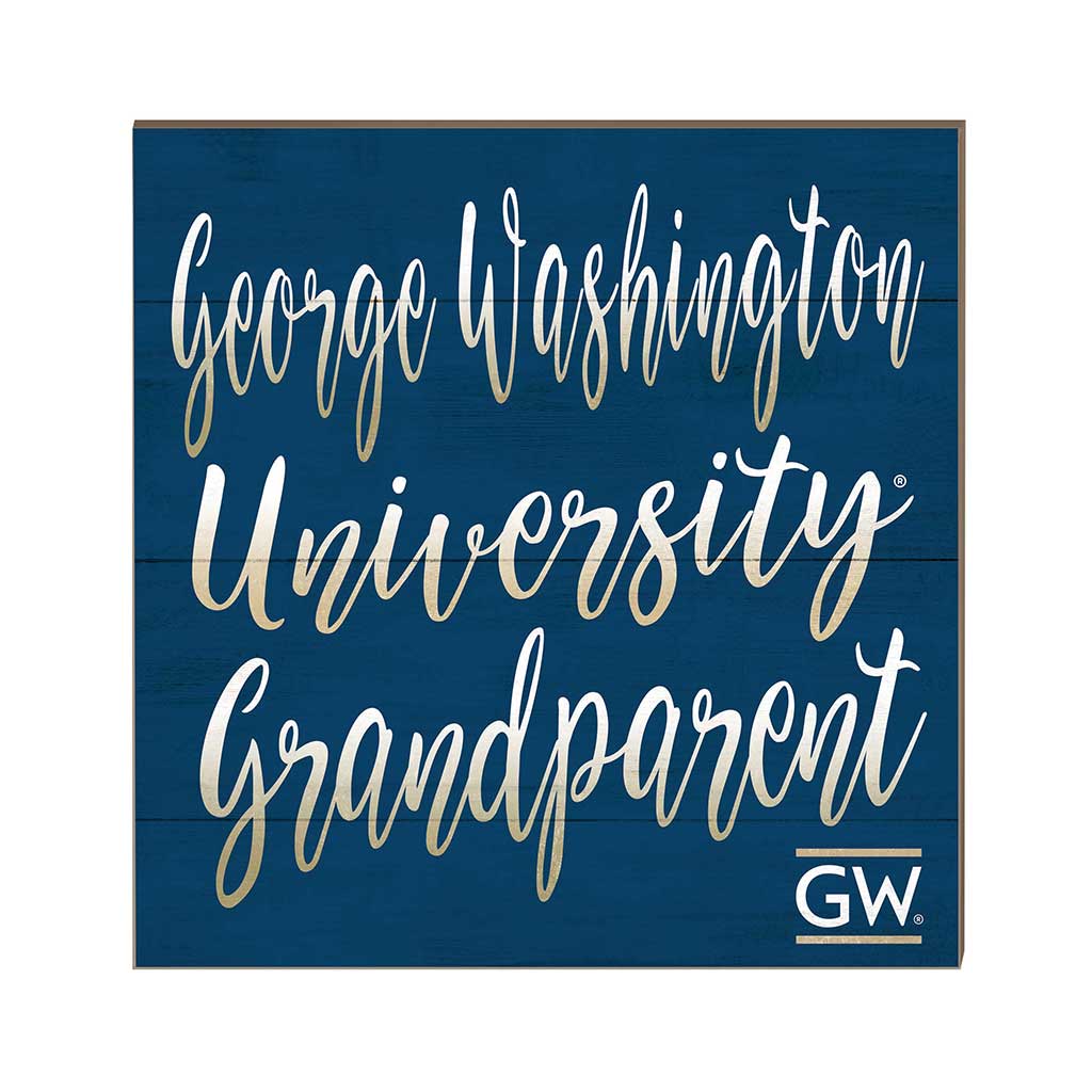 10x10 Team Grandparents Sign George Washington Univ Colonials