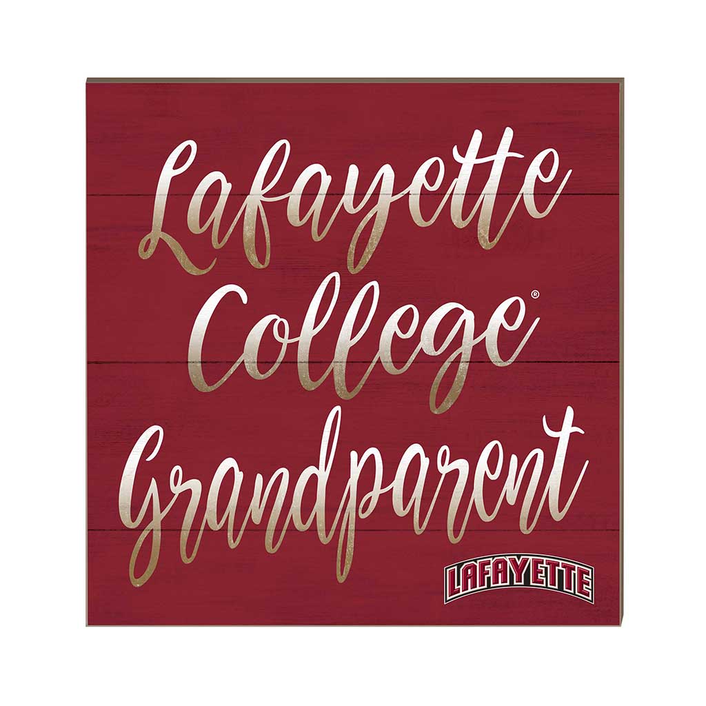 10x10 Team Grandparents Sign Lafayette College Leopards