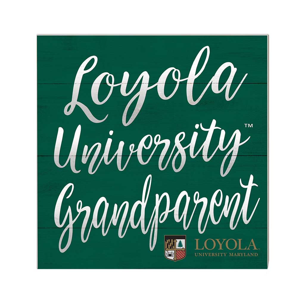 10x10 Team Grandparents Sign Loyola University Greyhounds