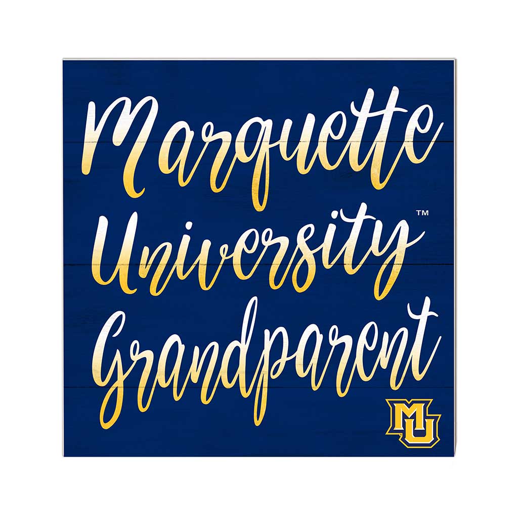 10x10 Team Grandparents Sign Marquette Golden Eagles