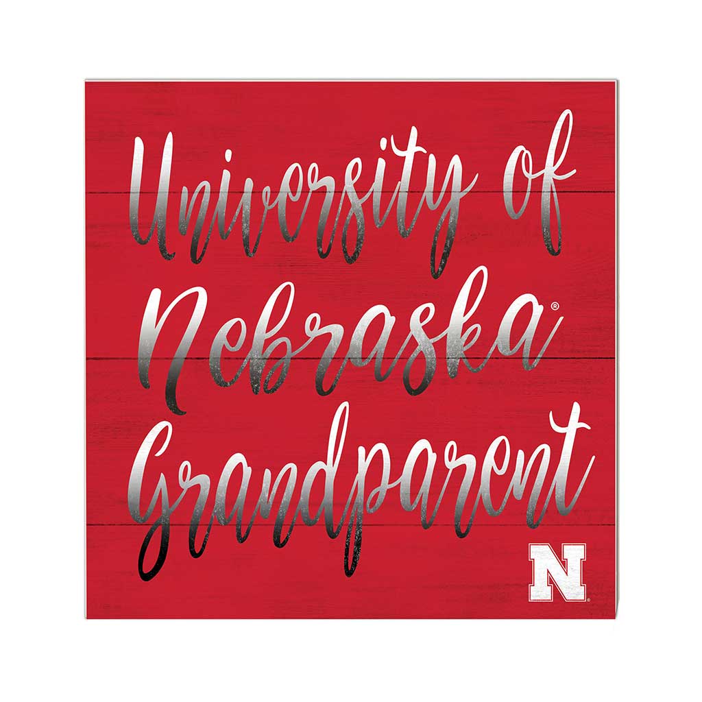 10x10 Team Grandparents Sign Nebraska Cornhuskers